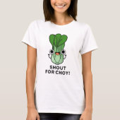 Shout for Choy Funny Veggie Bok Choy Pub T-Shirt (Vorderseite)