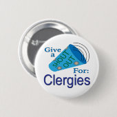 Shout for Clergies Button (Vorne & Hinten)