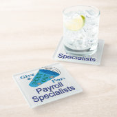 Shout for Payroll Specials Glasuntersetzer (Schrägansicht)