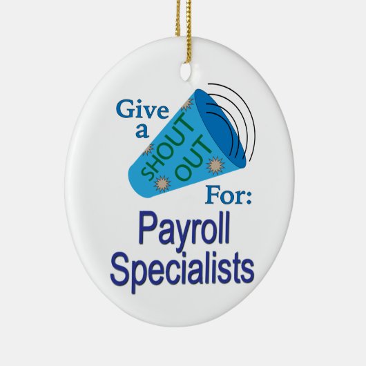 Shout for Payroll Specials Keramik Ornament (Rechts)