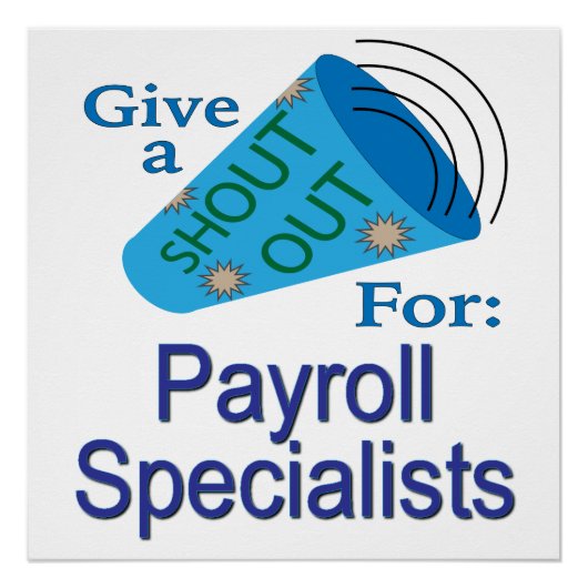 Shout for Payroll Specials Poster (Vorderseite)