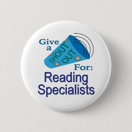 Shout for Reading Specialists Button (Vorderseite)