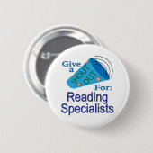 Shout for Reading Specialists Button (Vorne & Hinten)