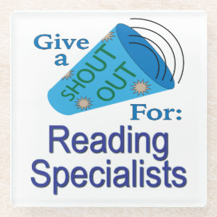 Shout for Reading Specialists Glasuntersetzer