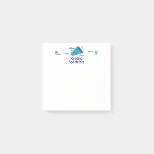 Shout for Reading Specialists Post-it Klebezettel (Vorderseite)