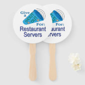 Shout for Restaurant Servers Fächer (Vorne und Hinten)