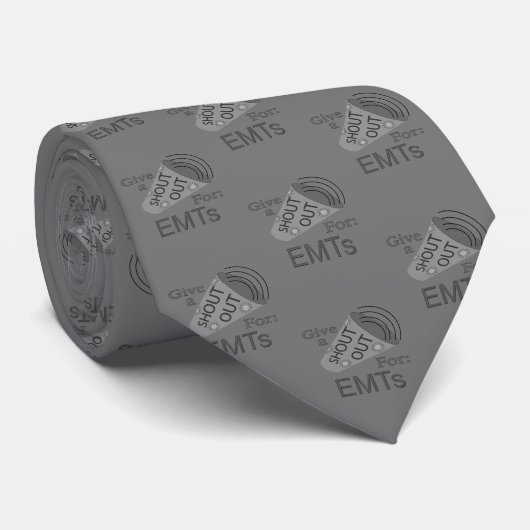 Shout für EMTs Neck Tie Krawatte (Gerollt)