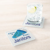 Shout für Janitors Glasuntersetzer (Schrägansicht)