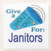 Shout für Janitors Glasuntersetzer (Vorderseite)