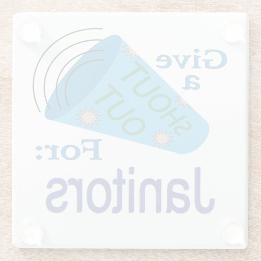 Shout für Janitors Glasuntersetzer (Rückseite)