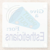 Shout für Östhetiker Glasuntersetzer (Rückseite)