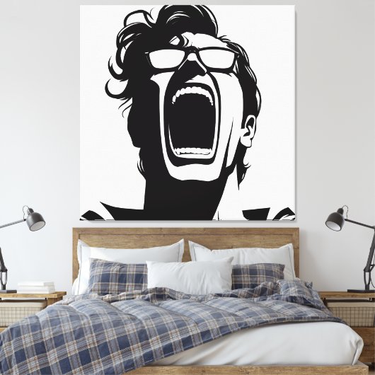 Shout Leinwanddruck (Insitu (Schlafzimmer))