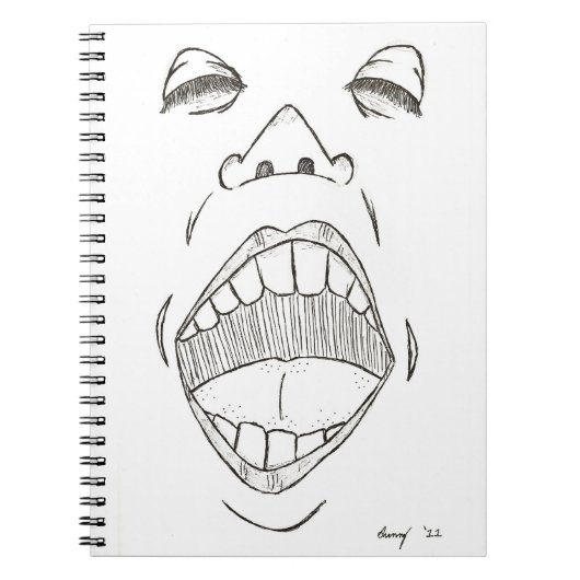 "Shout"-Notebook Notizblock (Vorderseite)