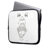 "Shout" Notebook-Sieb Laptopschutzhülle (Vorderseite Links)