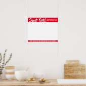 Shout out board employee daily kudos post-its poster (Küche)