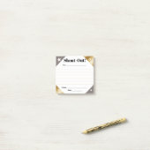 Shout out recognition employee daily kudos display post-it klebezettel (Auf Schreibtisch)