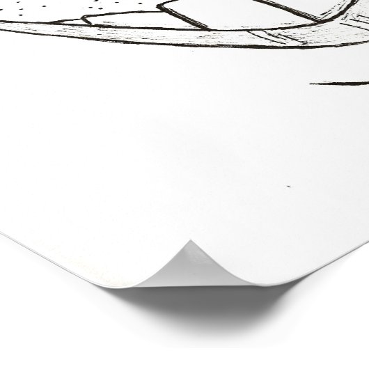 "Shout"-Print Poster (Ecke)