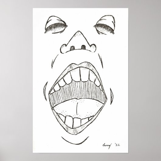 "Shout"-Print Poster (Vorne)