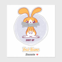 Shout Rabbit Funny Sarcastic Comic Design