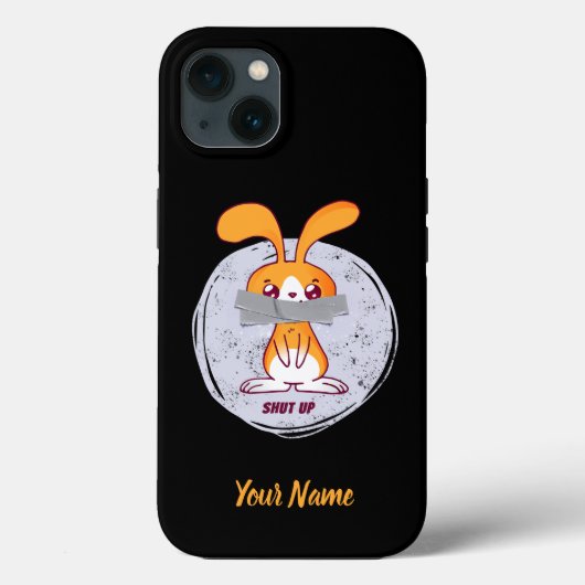 Shout Rabbit Funny Sarcastic Comic Design Case-Mate iPhone Hülle (Rückseite)