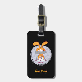 Shout Rabbit Funny Sarcastic Comic Design Gepäckanhänger