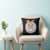 Shout Rabbit Funny Sarcastic Comic Design Kissen (Stuhl )