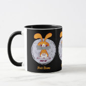 Shout Rabbit Funny Sarcastic Comic Design Tasse (Links)
