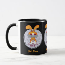 Shout Rabbit Funny Sarcastic Comic Design