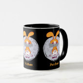 Shout Rabbit Funny Sarcastic Comic Design Tasse (VorderseiteRechts)
