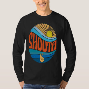 Shouta Vintage Sonnenuntergang Shouta Groovy Tie D T-Shirt