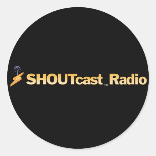 SHOUTcast Titel Stickers (Vorderseite)