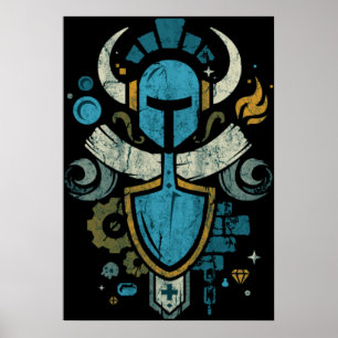 Shovel Knight Shovelry Emblem Wappen Poster