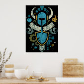 Shovel Knight Shovelry Emblem Wappen Poster (Küche)