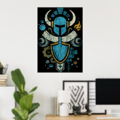 Shovel Knight Shovelry Emblem Wappen Poster (Heimbüro)