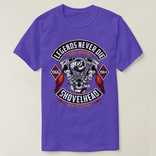 SHOVELHEAD 19661984 MOTOR Motorräder Oldschool Ch T-Shirt (Design vorne)