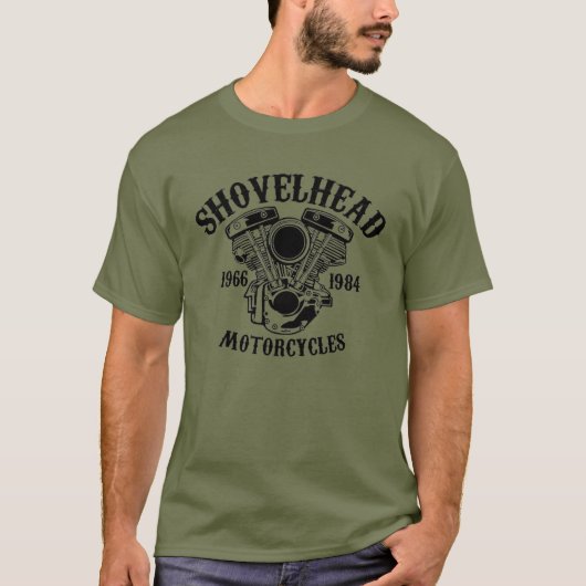 Shovelhead 1966 - 1984 Biker-T - Shirt (Vorderseite)