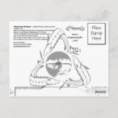 Shovelnose Sturgeon-Collage-Postcard Postkarte (Rückseite)