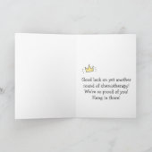 Show Chemo who's Boss! Cute Cancer Encouragement Karte (Innenseite)