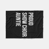Show Choir Auntie Fleecedecke (Vorderseite (Horizontal))