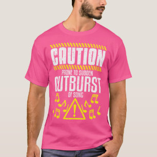 Show-Chor für Opernsänger Plötzlicher Ausbruch von T-Shirt