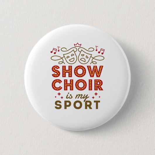 Show Chor ist mein Sport Button (Vorderseite)