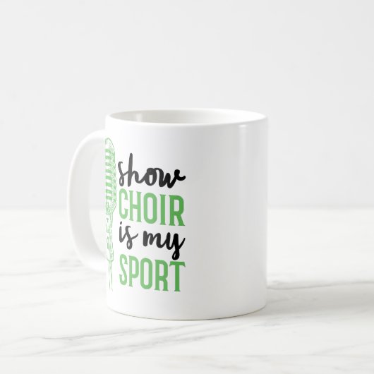 Show Chor ist mein Sport-Musical Kaffeetasse (Vorderseite Links)