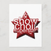 Show Chor Superstar! Postkarte (Vorderseite)