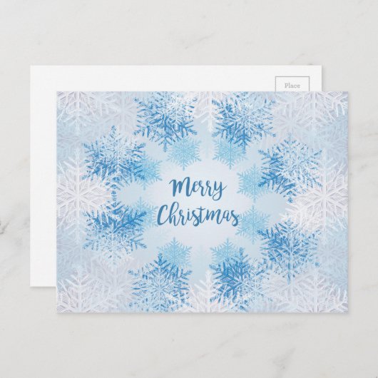 SHOW FLAKES PATTERN Frohe Weihnachten (Vorne/Hinten)