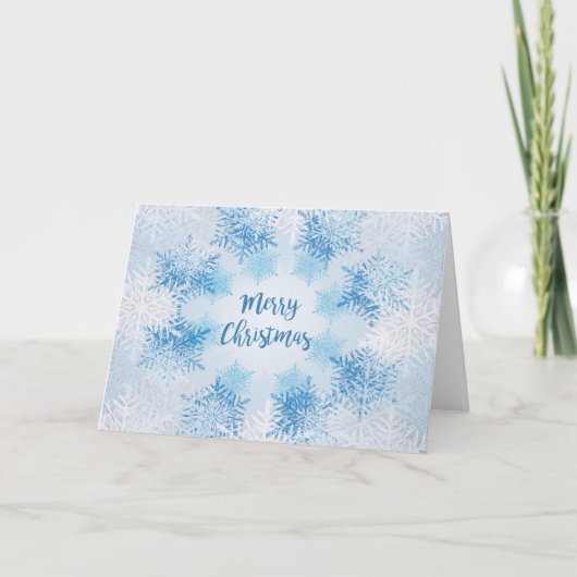 SHOW FLAKES PATTERN Frohe Weihnachten (Vorderseite)