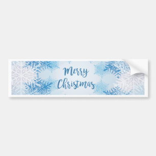 SHOW FLAKES PATTERN Frohe Weihnachten Autoaufkleber
