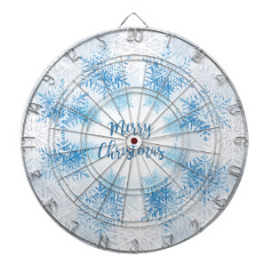 SHOW FLAKES PATTERN Frohe Weihnachten Dartscheibe