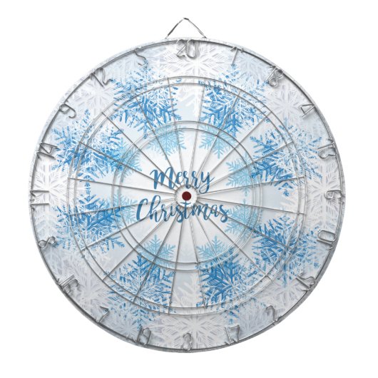 SHOW FLAKES PATTERN Frohe Weihnachten Dartscheibe (vorne)