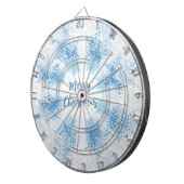SHOW FLAKES PATTERN Frohe Weihnachten Dartscheibe (Vorderseite rechts)