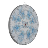 SHOW FLAKES PATTERN Frohe Weihnachten Dartscheibe (Vorderseite Links)